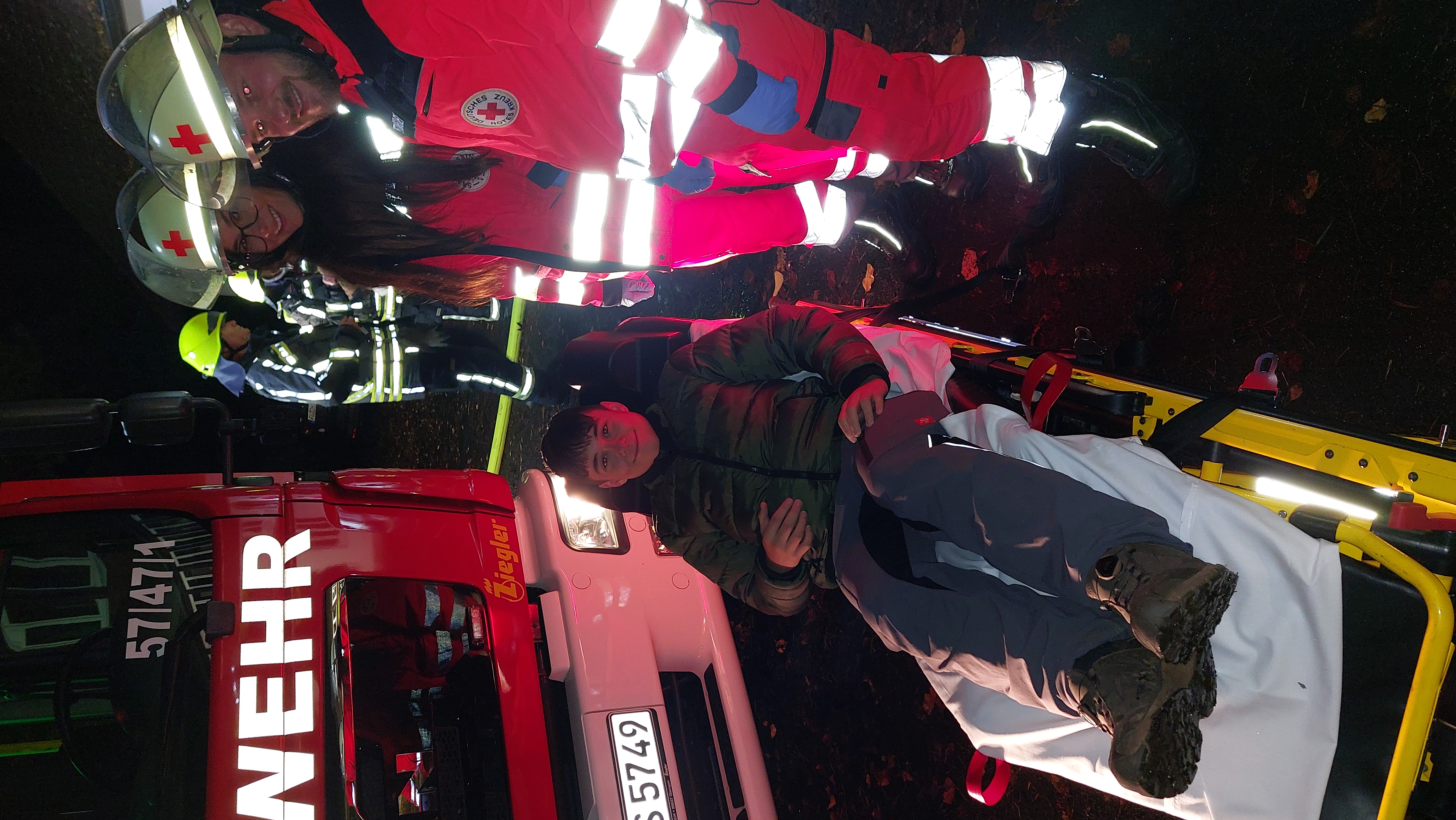 die Rettungskräfte mussten 5 Patienten versorgen