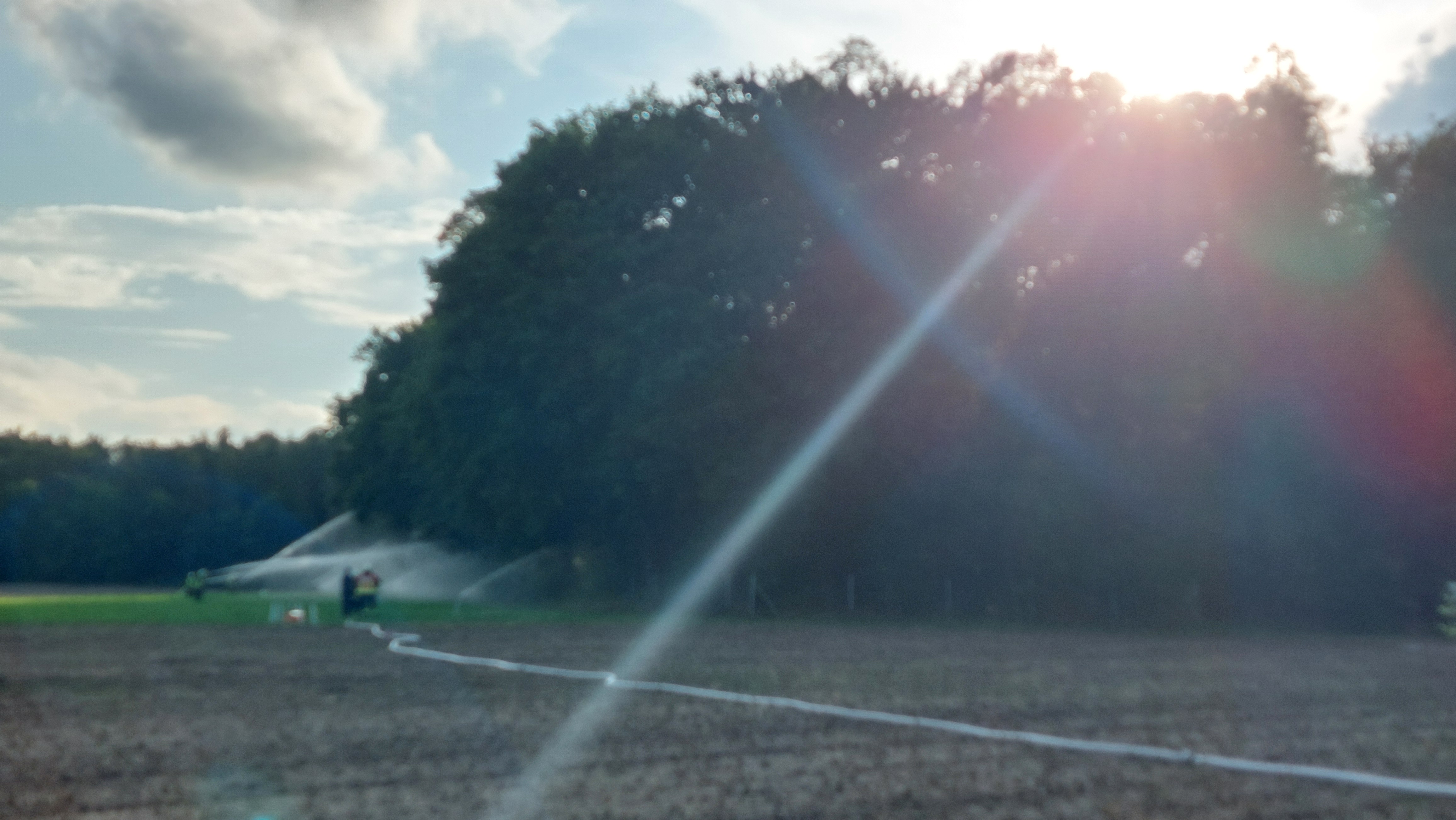 Riegelstellung mit Kreisregnern Riegelstellung mit Kreisregnern