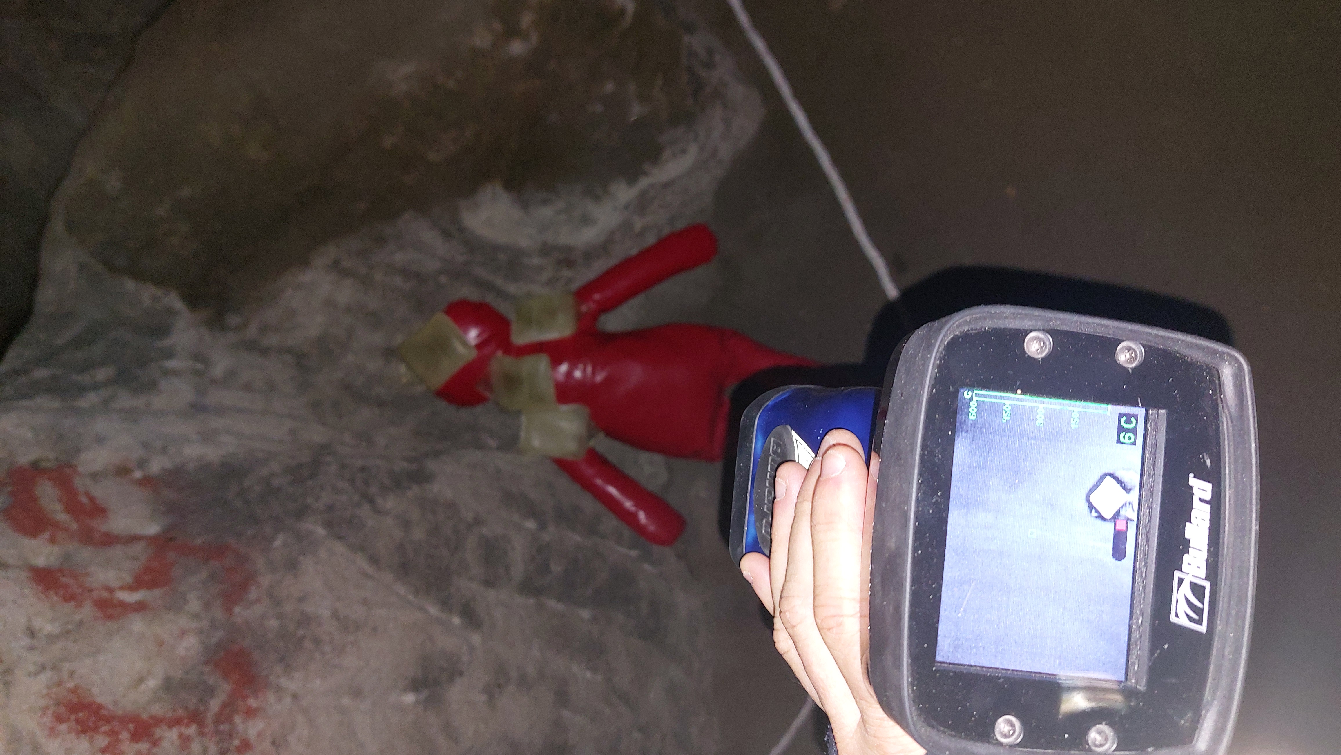 Blick durch die Wärmebildkamera Blick durch die Wärmebildkamera