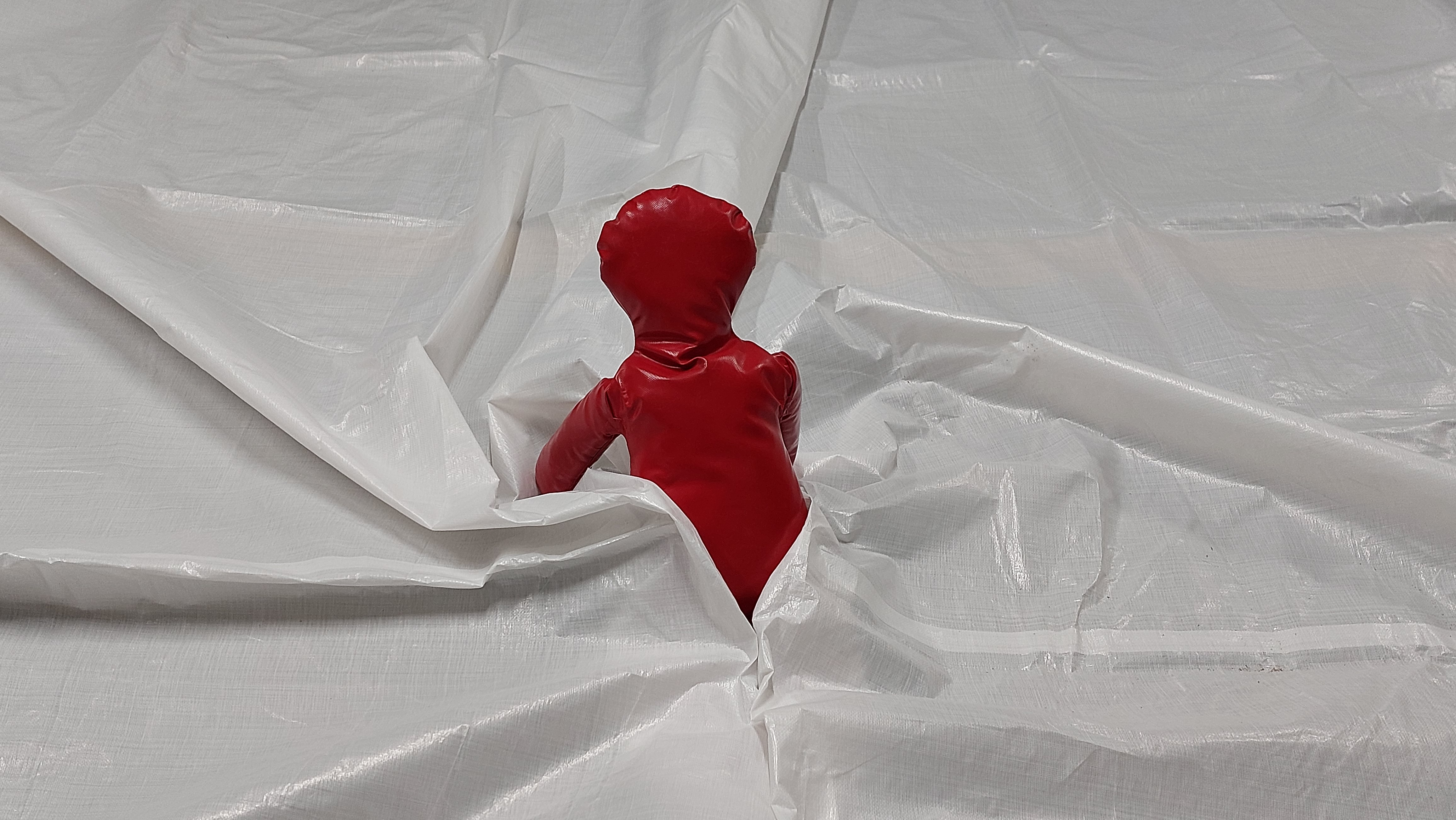 Dummy im "Trockeneis" eingebrochen